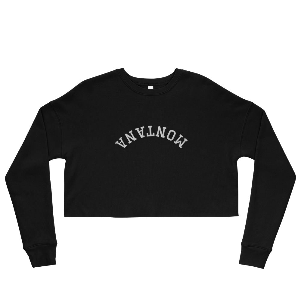 Black Crop Sweater, Long Sleeve Crop Sweater