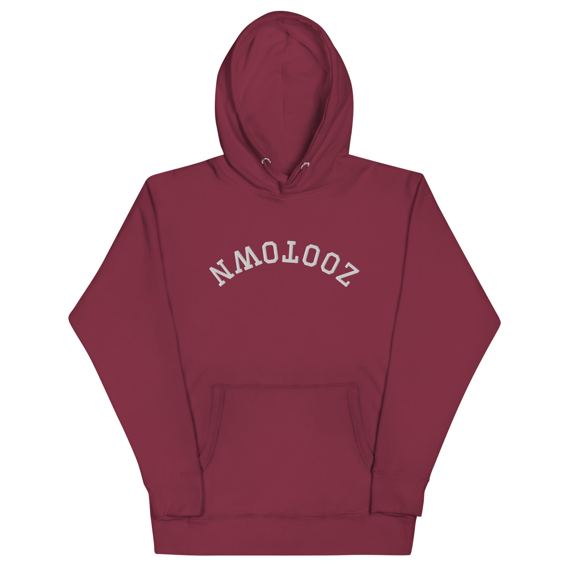 Maroon clickbait hoodie online