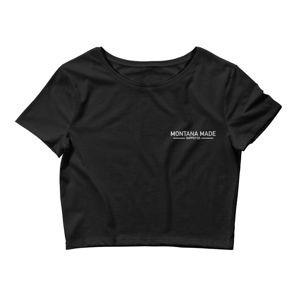 Black Crop Top | Graphic Crop Top | Montana Made Supply Co